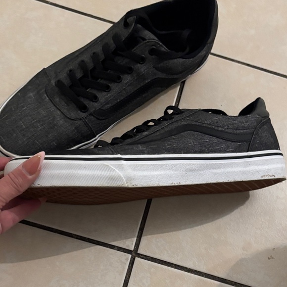 Vans Black Low-Top Canvas Skate Sneakers - Picture 3 of 7